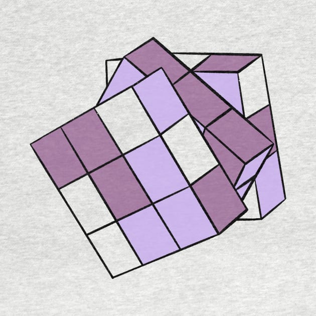 Purple Rubik’s cube illustration by Lshvsk